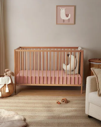 Miniatura 124 de Blissful Diary Sábanas de muselina para cuna para niñas, sábana de bebé de algodón suave bohemio para colchón de cuna estándar de 52 x 28 pulgadas