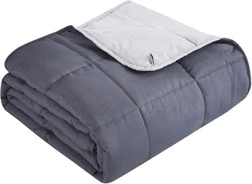Miniatura 14 de Topcee - Manta con peso para adultos (15 libras, 48 x 72 pulgadas), manta de enfriamiento pesada de tamaño individual, suave y transpirable
