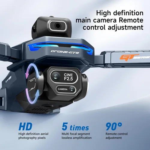 Miniatura 3 de AXNEN Mini dron con cámara HD, FPV RC Drone con pantalla en control remoto, motores sin escobillas, 2 baterías, funda de transporte, cuadricóptero