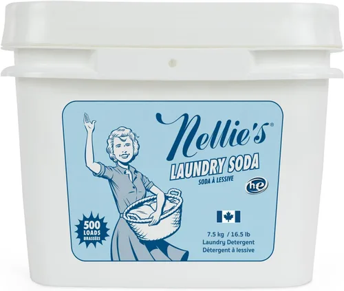 Nellie's - Detergente en polvo para lavar la ropa, detergente concentrado, a granel, 500 cargas, fórmula ecológica, biodegradable, vegana,