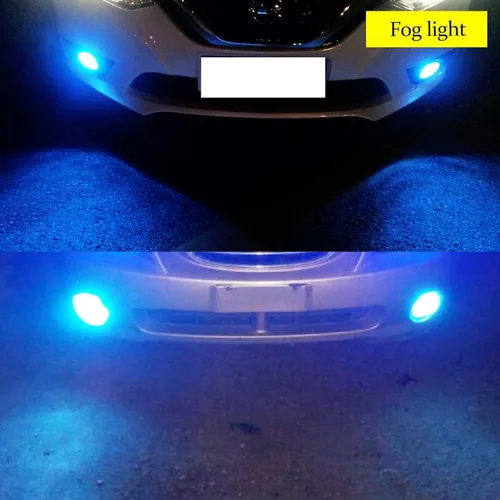 Miniatura 4 de Luces antiniebla brillantes LED DRL, azul hielo, P13W