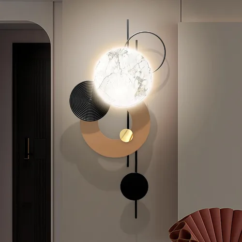 Miniatura 11 de HEBOIX Decoración de pared de metal grande, arte moderno de pared de metal, esculturas de pared 3D, decoración hecha a mano para colgar en la pared