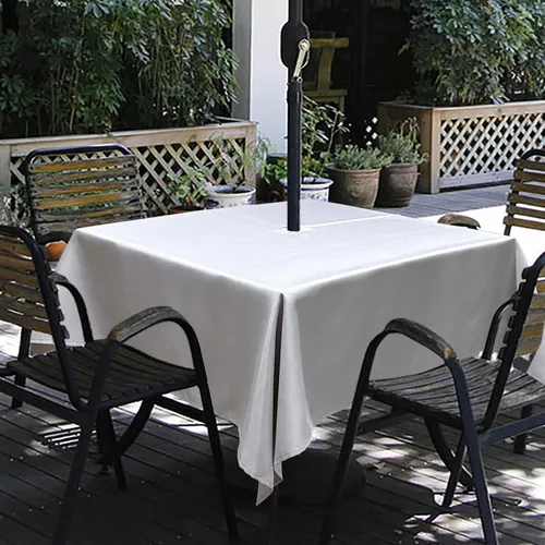Miniatura 29 de Melaluxe - Mantel impermeable resistente a las manchas para exteriores con agujero para sombrillas y cremallera