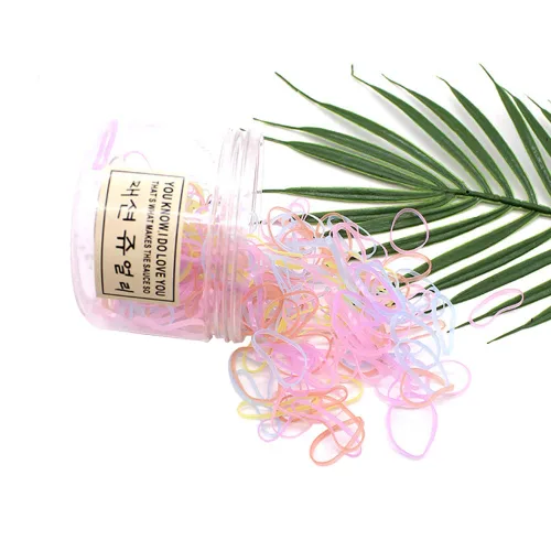 200 mini bandas de goma, lazos para el cabello súper elásticos para hombres y hombres, coleta de cabello de espalda cruzada, cabello de niños, Jelly