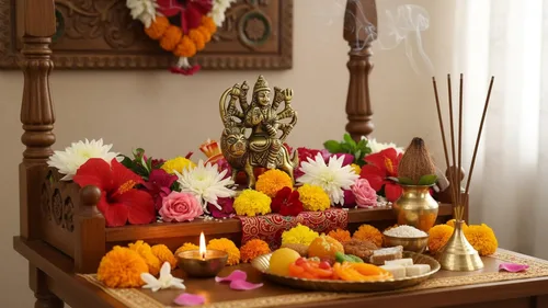 Miniatura 2 de Craftsofindia Goddess Durga - Estatua pequeña de latón, decoración divina, escultura hindú hecha a mano de 3 pulgadas para el altar del hogar