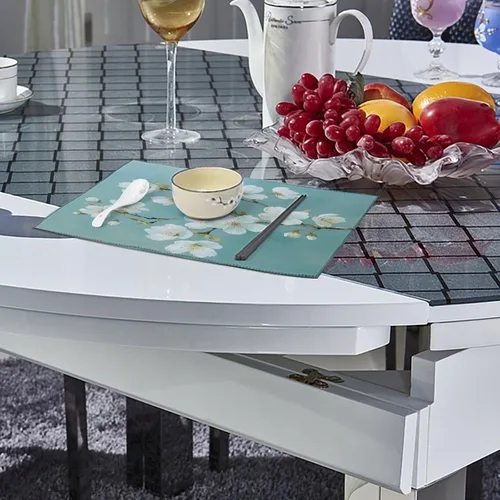 Miniatura 4 de Cherry Flower Branch Placemats Set of 6 Resistant Table Mats Washable Place Mats for Dinner Party Table Decoration