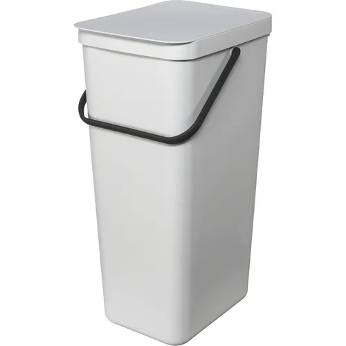 Miniatura 24 de Brabantia Sort & Go Cubo de Reciclaje 3.2 Galones (Verde Jade) Cubo de Basura de Plástico Eficiente en Espacio con Asa, Tapa Removible y Que