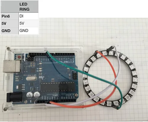 Miniatura 6 de 24 bits WS2812 RGB LED anillo 24 X 5050 WS2812B LED con controlador integrado direccionable individual programable para Arduino Raspberry Pi ESP32