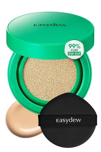 Miniatura 14 de Easydew Mela B Cojín de Ampolla Tonificante – 2 en 1 maquillaje coreano para el cuidado de la piel y la belleza facial – Base de cojín de cobertura