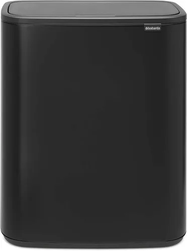 Miniatura 19 de Brabantia Bo Cubo de basura - 1 cubo interior de 9.5 galones (acero mate FPP) cubo de basura para residuos/reciclaje, compartimento extraíble +