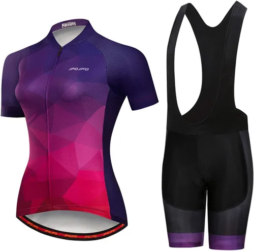 Miniatura 52 de Hotlion Conjuntos de camisetas de ciclismo para mujer, ropa de ciclismo de verano, trajes de bicicleta de carretera, ropa de ciclismo de manga corta