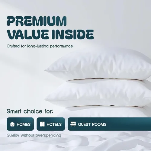 Miniatura 5 de Funda de almohada White Classic con cremallera, tamaño estándar de 50 x 70 cm, 2 unidades, Algodón, Blanco, Estándar