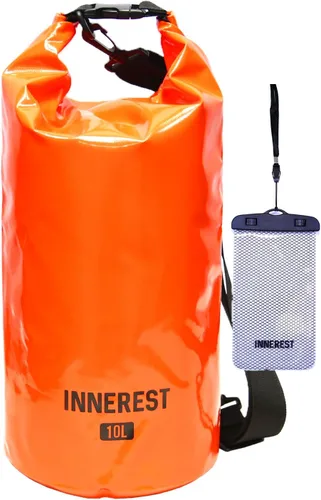 Miniatura 10 de Innerest Bolsa seca impermeable ligera para recreación de agua al aire libre, playa, barco, camping, pesca, kayak con una bolsa impermeable