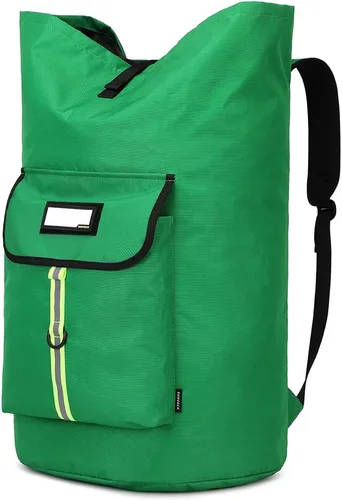 Miniatura 14 de mochila para colada, bolsas de lavandería extra grandes y resistentes, mochila para colada para estudiantes universitarios, cierre de cordón, Bolsa