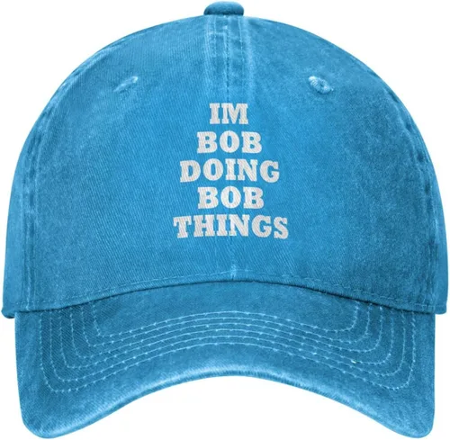 Miniatura 14 de Im Bob Doing Bob Things - Sombrero de camionero para hombre, sombrero de malla vintage para verano Azul Marino-06