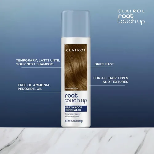 Miniatura 3 de Clairol Spray de coloración temporal para retoque de raíz, color de cabello negro, paquete de 1