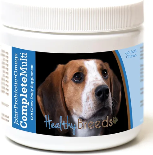 Miniatura 348 de Healthy Breeds Pug todo en uno multivitamínico suave masticable 60