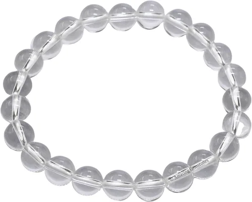 Miniatura 361 de Amazing Gemstone Pulsera de cristal para mujeres y hombres, pulsera de cristal curativo de protección, pulsera elástica con cuentas de piedras