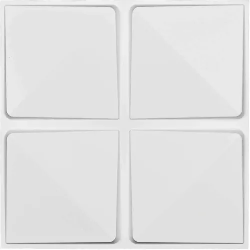 Ekena Millwork WP20X20EDWH 19 5/8 pulgadas de ancho x 19 5/8 pulgadas de alto Edinburgh EnduraWall Decorativo 3D Panel de pared cubre 2.67 pies