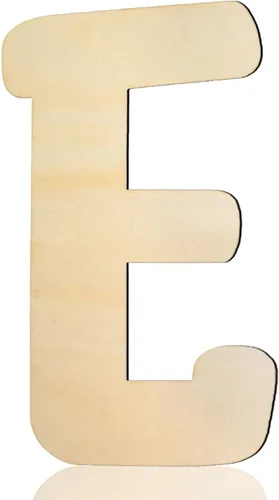 Miniatura 12 de Letras de madera de 8 pulgadas de alto, letra de madera D de 1/5 pulgada de grosor, letras del alfabeto de madera sin terminar para decoración