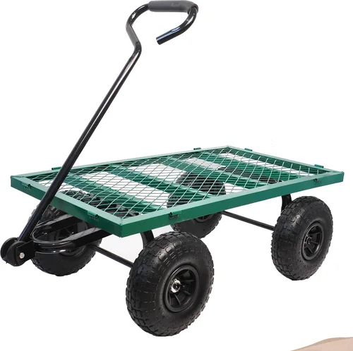 Miniatura 6 de Con un remolque de cuatro ruedas con un lado desmontable de doble cubierta, el coche de red multifuncional de acero resistente se puede utilizar