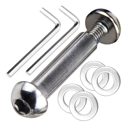 M8 - Juego de tornillos Allen para eje de acero al carbono de grado 0.346 x 1.102 in x 3.386 in para delantero trasero 2 3 4 ruedas Stunt Scooter 33