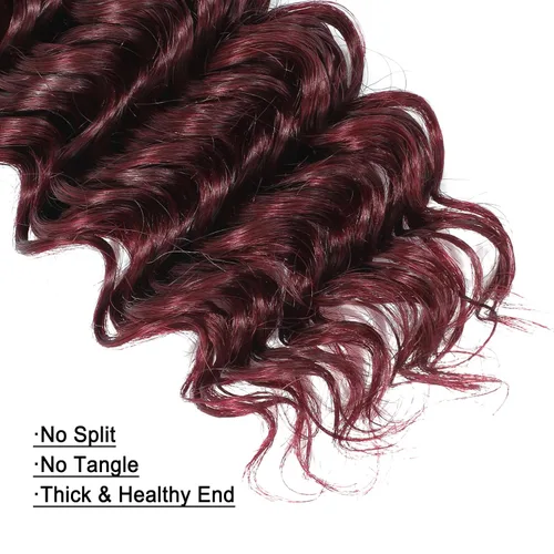 Miniatura 4 de Paquete de cabello humano virgen brasileño de 12 pulgadas, color borgoña 99j, extensiones de cabello humano virgen brasileño para mujeres