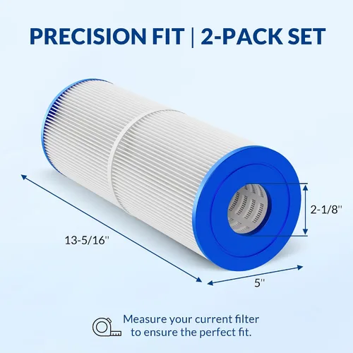 Miniatura 2 de Paquete de 2 filtros de repuesto para spa PRB25-IN, C-4326, FC-2375, compatible con Jacuzzi J-200 y filtro de bañera de hidromasaje Pentair, 25 pies