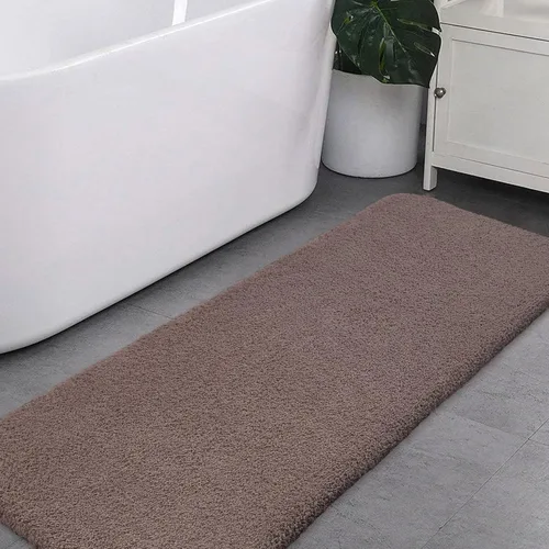 Miniatura 13 de VANZAVANZU Alfombras de Baño Antideslizantes Ultra Suaves Absorbentes de Microfibra Esponjosas Gruesas Alfombras de Baño Lavables a Máquina Gris