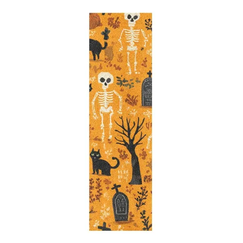 Miniatura 71 de Abstracto Negro Gris Geométrico Skateboard Grip Tape 33x9inch Papel de lija Longboard Scooter Griptape Diseño antideslizante y anti-desgarro