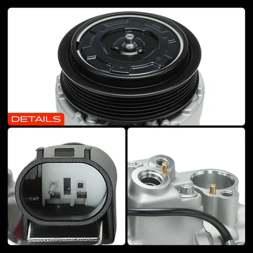 Miniatura 10 de A-Premium Compresor de CA con embrague compatible con Mercedes-Benz Clase C C230 C320, CLK-Clase CLK320 CLK350, Clase E E300 E350, Clase G G500