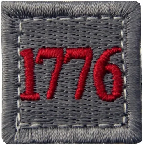 Miniatura 6 de 1776 American Independence Emblem Tactical USA Morale bordado apliques sujetador gancho y bucle parche - negro