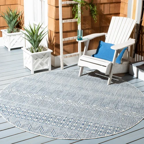 Miniatura 40 de SAFAVIEH Alfombra lavable para exteriores, colección Courtyard de 2.3 x 16 pies, color negro y gris, no desprende pelusa y de fácil limpieza, ideal
