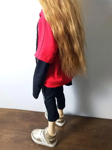 Miniatura 2 de Ropa de muñeca de 11.8 in/17.7 in y 23.6 in, pantalones negros para 1/3 1/4 1/6 BJD Accesorios SD DIY Juguetes de moda (1/3)