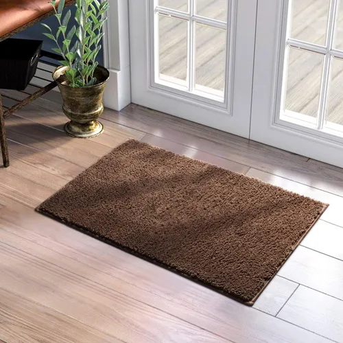 Miniatura 14 de HOMEIDEAS Tapetes para puerta de interior, 17 x 29 pulgadas, súper absorbentes, antideslizantes, para entrada, parte delantera y trasera, tapete