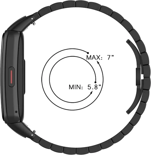 Miniatura 3 de SOOYEEH Correa para HUAWEI Band 6Honor Band 6, correa de repuesto de acero inoxidable