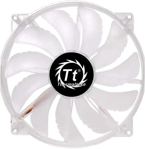 Thermaltake 200 mm Pure 20 Series Azul LED Ventilador de Caja Tranquilo de Alto Flujo de Aire de Alto Rendimiento Fácil de Instalar Transparente con