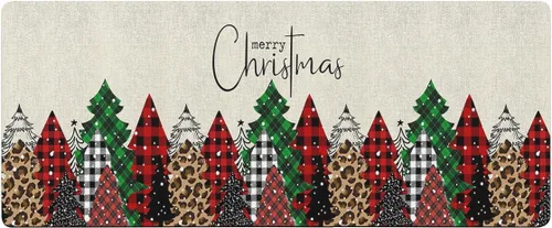 Tapete de baño para árbol de Navidad, antideslizante, de secado rápido y absorbente, de tierra de diatomeas, para fregadero de cocina, lavable,