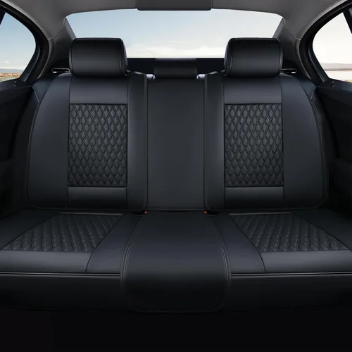 Miniatura 28 de Coverado Juego completo de fundas de asiento de automóvil, fundas de asiento de piel de napa para automóvil, protector de asiento de automóvil