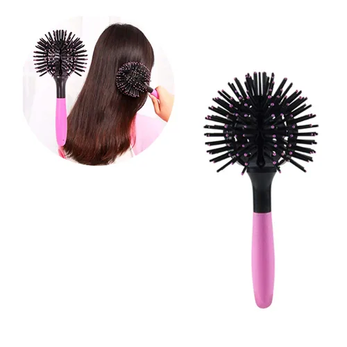 Miniatura 3 de Cepillo de pelo esférico peine esférico 3D peine bomba rizo cepillo de pelo peinado salón redondo herramienta de rizado para hombres mujeres