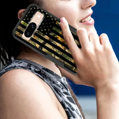 Miniatura 7 de Funda para Pixel 6A, funda híbrida de doble capa resistente a prueba de golpes de policarbonato duro de silicona suave TPU para Google Pixel 6A