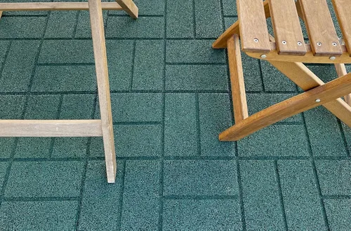 Miniatura 7 de RevTime 6 pavimentadoras de goma de jardín de doble cara de 16 x 16 pulgadas para adoquines de patio, escalón y camino, azulejos de goma