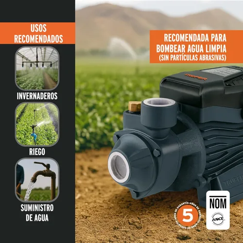 Miniatura 6 de Bomba periférica agua eléctrica 1HP