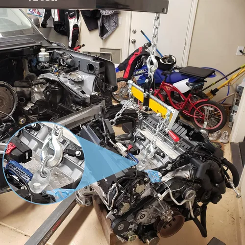 Miniatura 6 de NOVINO 7100 Juego de Soportes de Elevación del Motor, Kit de Soportes de Elevación del Motor con Capacidad de 5,500 lb para Uso con Niveladores