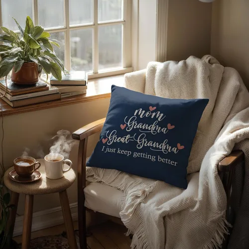 Miniatura 4 de Regalos para abuela, fundas de almohada de 18 x 18 pulgadas, regalos de anuncio de embarazo para abuela, regalos de bisabuela de nietos, regalo