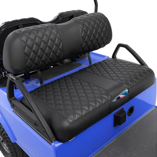Miniatura 11 de EZGO Fundas de Asiento, Fundas de Asiento de Carrito de Golf para EZGO TXT 1994-2013 y EZGO RXV OEM Asiento Ordinario Cuero Marino Grueso Diamante