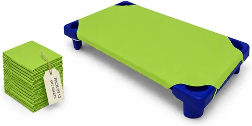 Miniatura 11 de Sábanas para cuna para niños pequeños y preescolares – Sábana para cuna/preescolar – Bucles elásticos en las esquinas – Sábana bajera para cuna