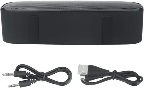 Miniatura 4 de Altavoz Bluetooth inalámbrico con ranura para tarjeta AUX/USB/TF, altavoz estéreo portátil al aire libre con audio HD, graves mejorados, doble