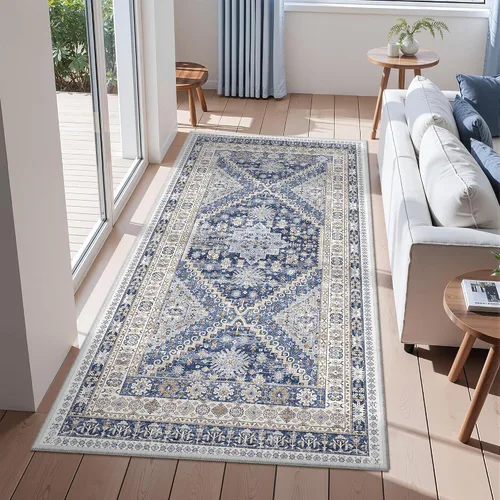 Miniatura 34 de zesthome Alfombra antideslizante para pasillos - Alfombra de pasillo 2x8 para dormitorio, alfombra lavable con respaldo de goma, alfombra suave