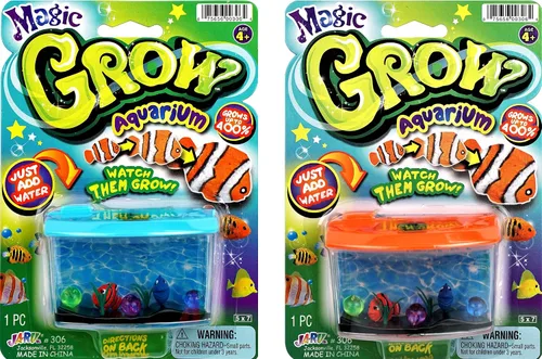 Miniatura 8 de JA-RU Magic Grow-Acuario - Juego de juguetes de crecimiento de peces (1 unidad) Juguetes de expansión de agua Animales que crecen en agua Juguetes